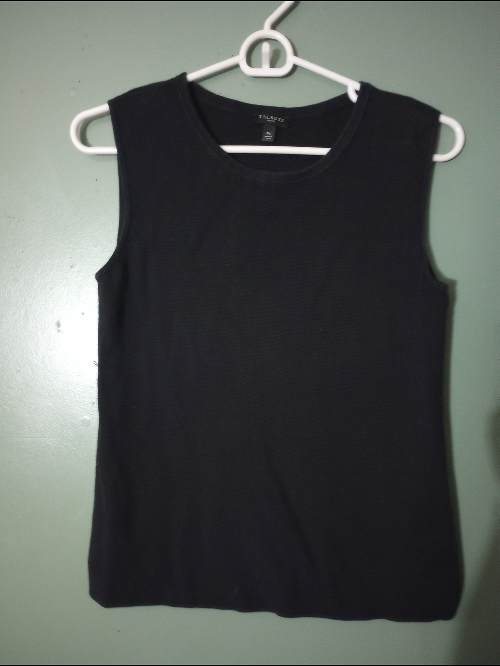 Talbots Black Sleeveless Crewneck Tank